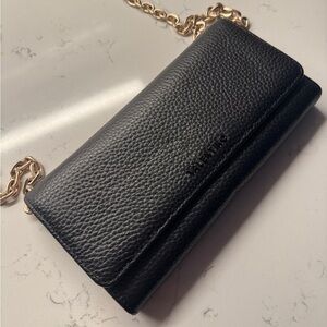 Valentino Black Leather Chain Bag